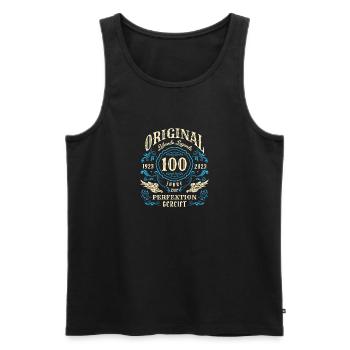 Original Lebende Legenden wurden 1923 geboren 100. - Männer Premium Bio Tank Top - Schwarz - Vorne - Michal (187cm)