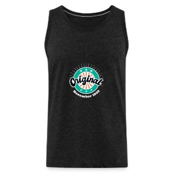 November 1932 Original 91 Years Man Woman - Men's Premium Organic Tank Top - charcoal grey - Front - Alexander (188cm)