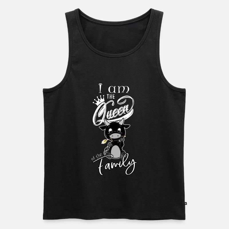 Vache d'herens, eringer, ich bin die Königin... - Männer Premium Bio Tank Top - Schwarz