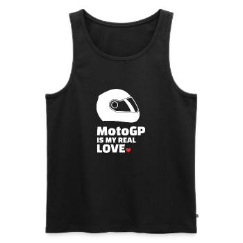 J’adore le Motogp - Débardeur bio Premium Homme - noir - Devant - Michal (187cm)