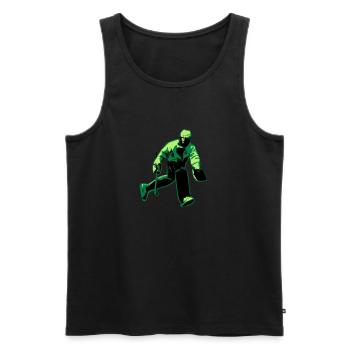 Field hockey goalkeeper - Men's Premium Organic Tank Top - black - Front - Michal (187cm)