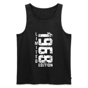 Limited Edition 1968 Retro year of birth 1968 - Men's Premium Organic Tank Top - black - Front - Michal (187cm)