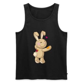 Süßer Hase - Männer Premium Bio Tank Top - Schwarz - Vorne - AI Model Male 178 light (178cm)