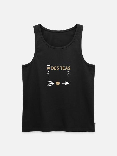 Bes Teas - Coffee - Men's Premium Organic Tank Top - black