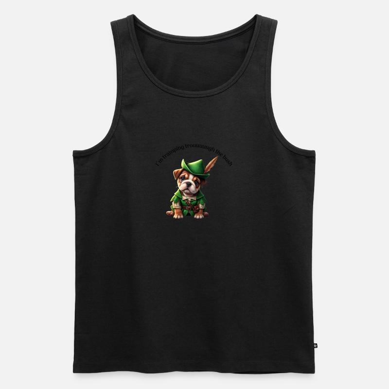Robin Wuff - Männer Premium Bio Tank Top - Schwarz