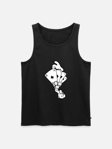 Main de Mickey - Débardeur bio Premium Homme - noir