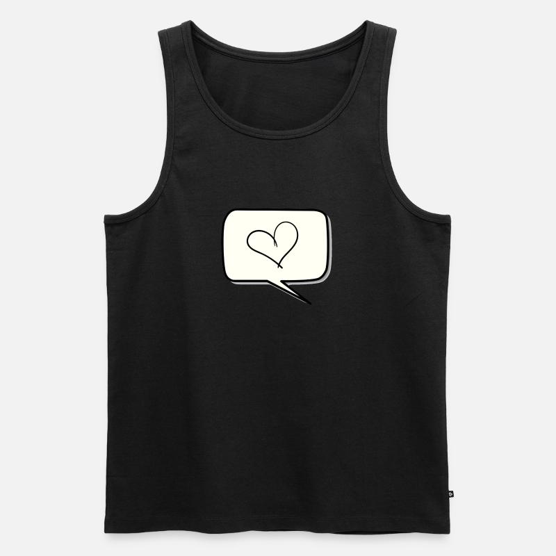 Balloon - Men's Premium Organic Tank Top - black