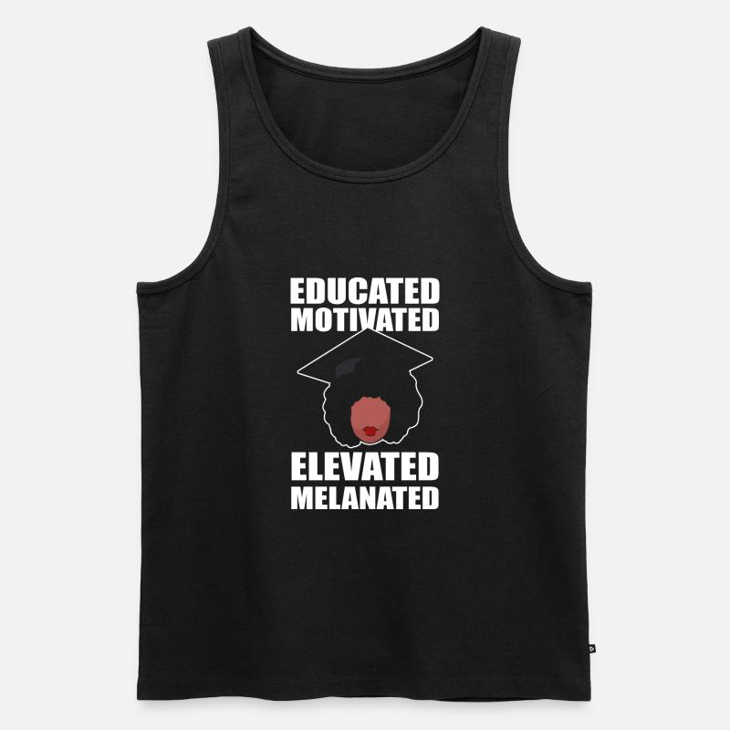 Master Studium Abschlussfeier - Männer Premium Bio Tank Top - Schwarz