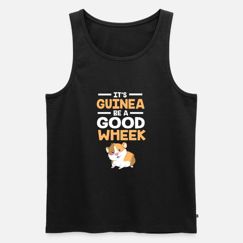 Meerschweinchen - Männer Premium Bio Tank Top - Schwarz