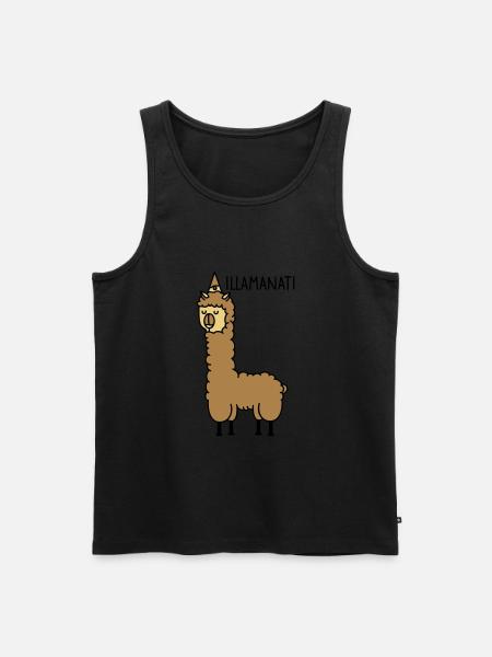 Lama - Illuminatii - Männer Premium Bio Tank Top - 