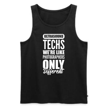 Lustiger Ultraschall Ultraschalltechniker - Männer Premium Bio Tank Top - Schwarz - Vorne - Michal (187cm)
