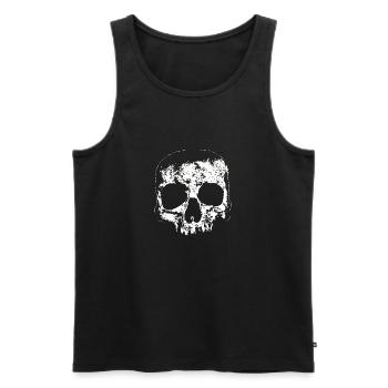 The Skull - Men's Premium Organic Tank Top - black - Front - AI Model Male 178 light (178cm)