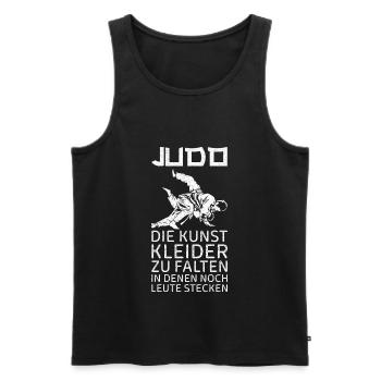 Asiatische Kampfkunst Judoka Judokämpfer Geshenk - Männer Premium Bio Tank Top - Schwarz - Vorne - Michal (187cm)