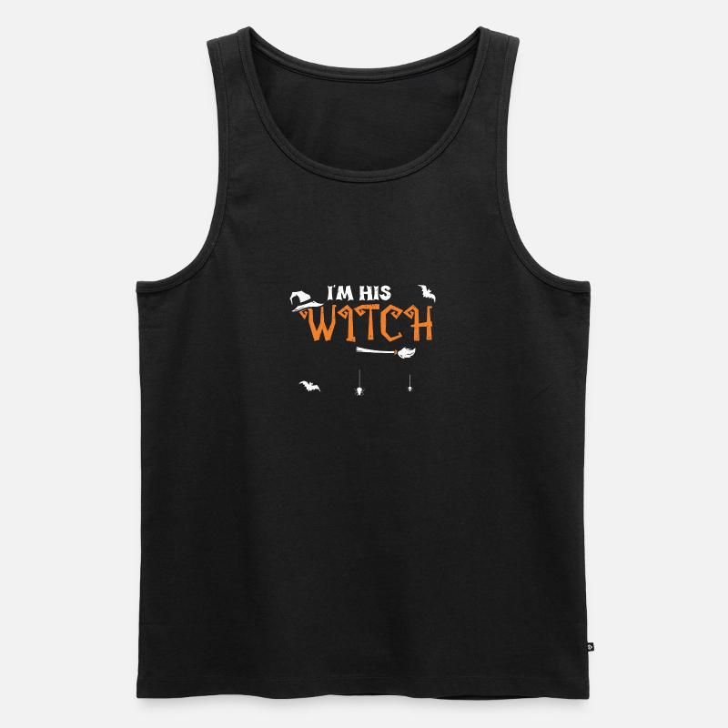 I'm His Witch - Halloween - Männer Premium Bio Tank Top - Schwarz