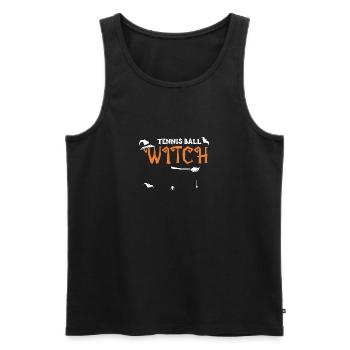 Tennis Ball Witch - Halloween - Men's Premium Organic Tank Top - black - Front - Michal (187cm)