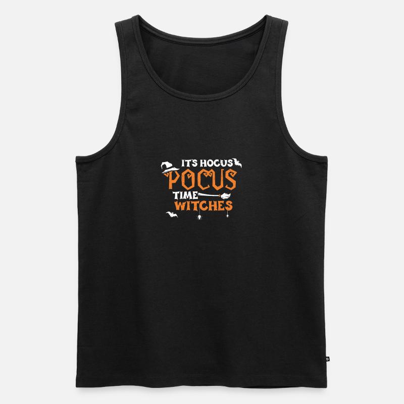 It's Hocus Pocus Time Witches - Männer Premium Bio Tank Top - Schwarz