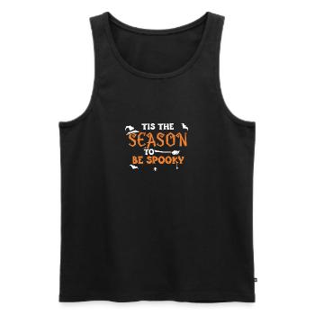 Tis The Season To Be Spooky - Men's Premium Organic Tank Top - black - Front - AI Model Male 178 light (178cm)