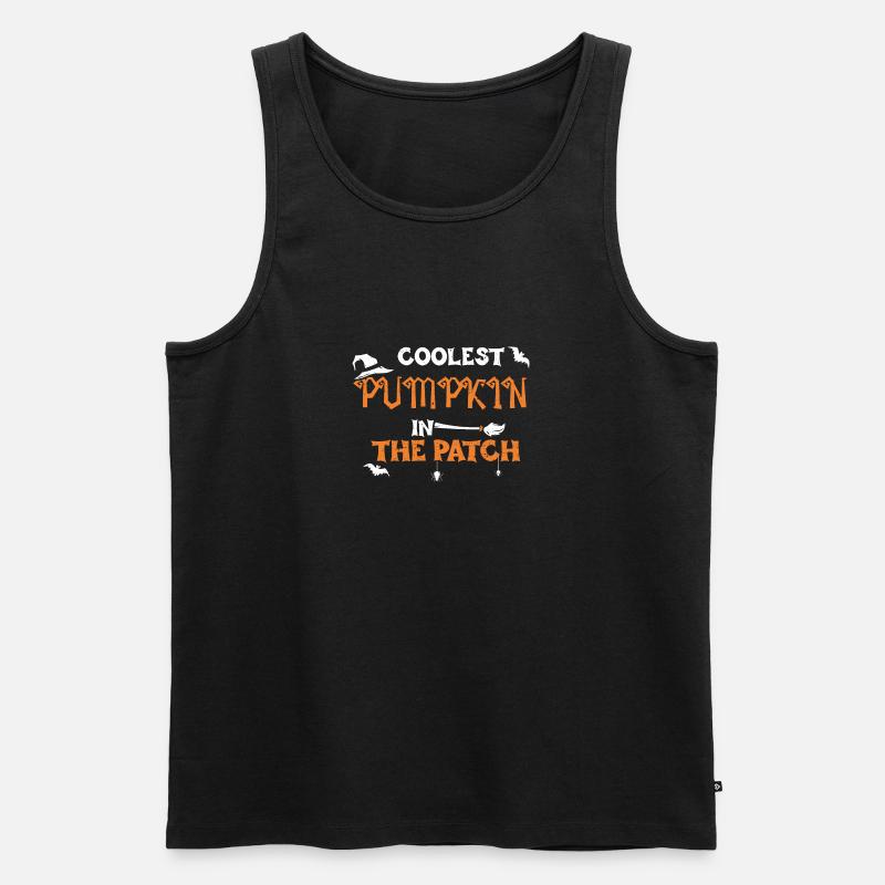 Coolest Pumpkin In The Patch - Männer Premium Bio Tank Top - Schwarz