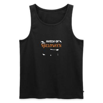 Queen Of Halloween - Halloween - Men's Premium Organic Tank Top - black - Front - AI Model Male 178 light (178cm)