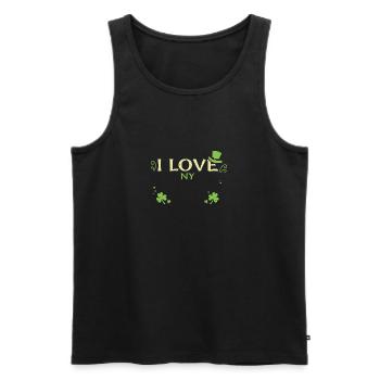 I Love Ny - Saint-Patrick - Débardeur bio Premium Homme - noir - Devant - Michal (187cm)