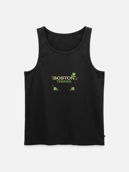 Boston Terrier - Saint-Patrick - Débardeur bio Premium Homme - noir