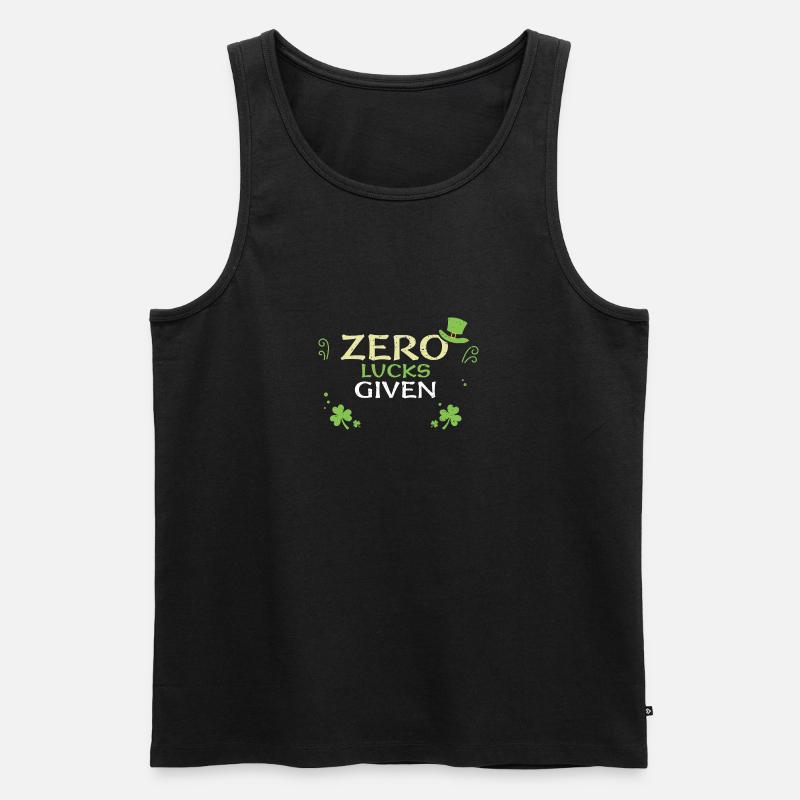 Zero Lucks Given - Männer Premium Bio Tank Top - Schwarz