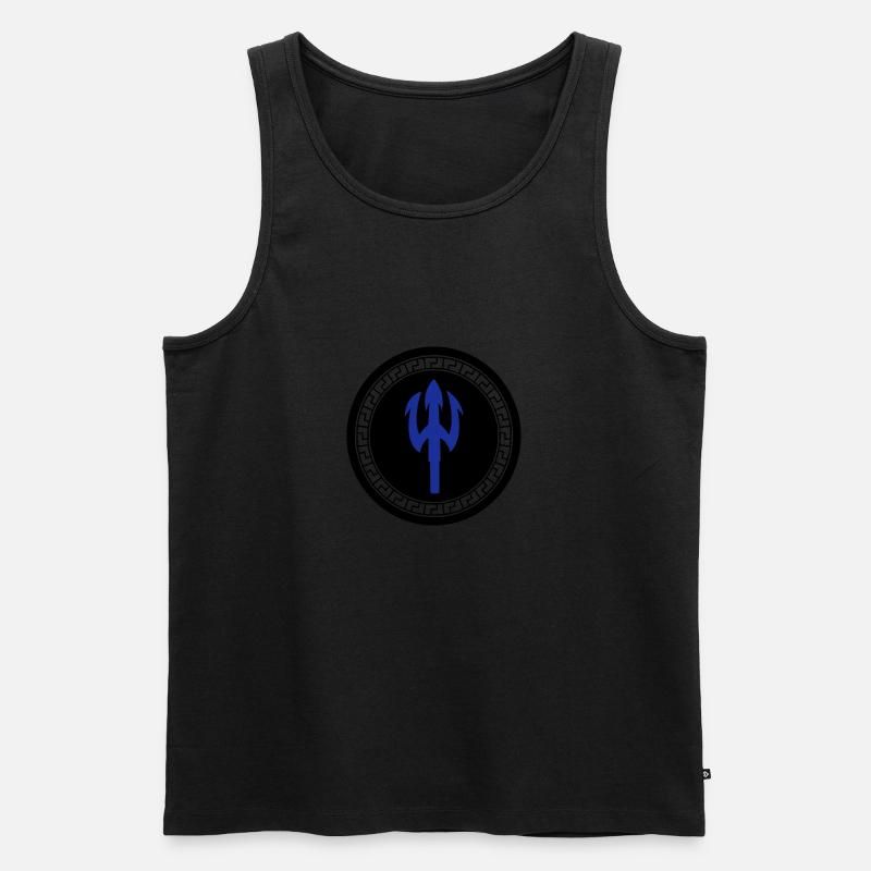 dreizack 002 - Männer Premium Bio Tank Top - undefined