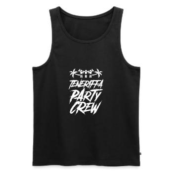 Teneriffa Party Crew Urlaub - Männer Premium Bio Tank Top - Schwarz - Vorne - Michal (187cm)