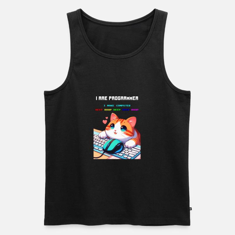 Ich bin Programmierer - Männer Premium Bio Tank Top - Schwarz