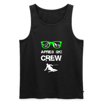 Apres Ski Crew - Männer Premium Bio Tank Top - Schwarz - Vorne - Michal (187cm)