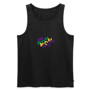Wal Nom Nom - Männer Premium Bio Tank Top - Schwarz - Vorne - AI Model Male 178 light (178cm)