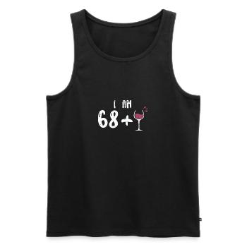 J’ai 68+1 - 69e anniversaire - Débardeur bio Premium Homme - noir - Devant - Michal (187cm)