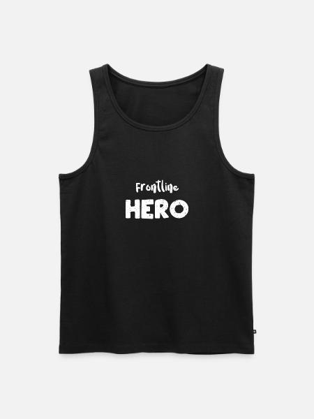 Frontline Hero - Employee - Men's Premium Organic Tank Top - black