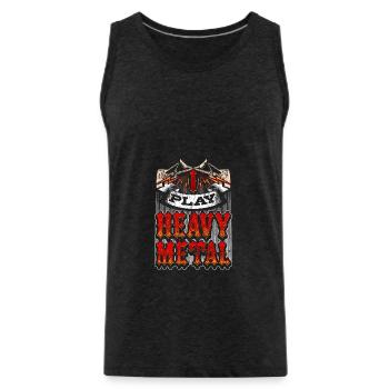 Heavy Metal - Débardeur bio Premium Homme - charbon - Devant - Alexander (188cm)