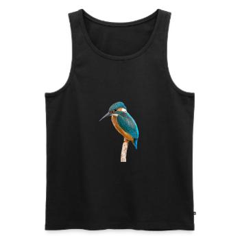 Kingfisher - Kingfisher - Men's Premium Organic Tank Top - black - Front - AI Model Male 178 light (178cm)
