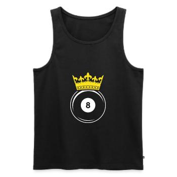Pool King - Cadeau de joueur de billard billard snooker - Débardeur bio Premium Homme - noir - Devant - Michal (187cm)