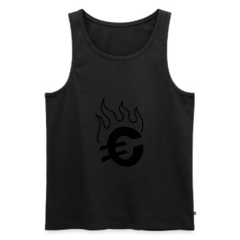 EUro - Männer Premium Bio Tank Top - Schwarz - Vorne - AI Model Male 178 light (178cm)