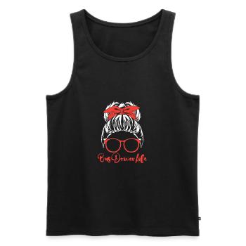 School Bus Driver School Bus - Men's Premium Organic Tank Top - black - Front - AI Model Male 178 light (178cm)