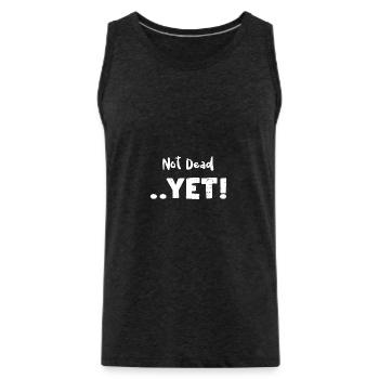 Not Dead .. Yet! - Animal - Men's Premium Organic Tank Top - charcoal grey - Front - Alexander (188cm)