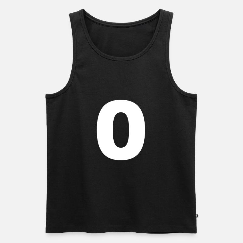 O - Männer Premium Bio Tank Top - Schwarz