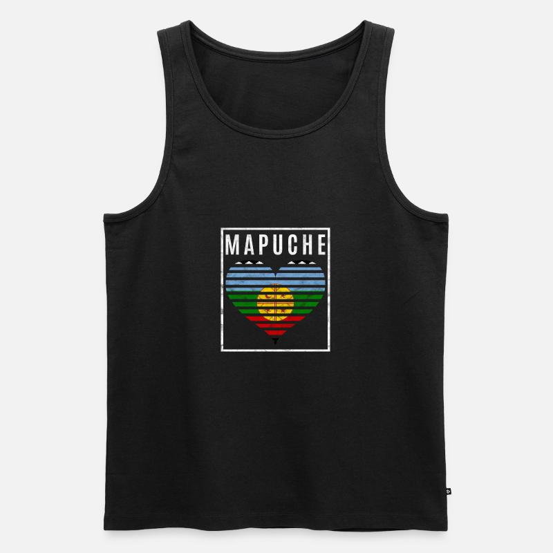 Mapuche - Männer Premium Bio Tank Top - Schwarz