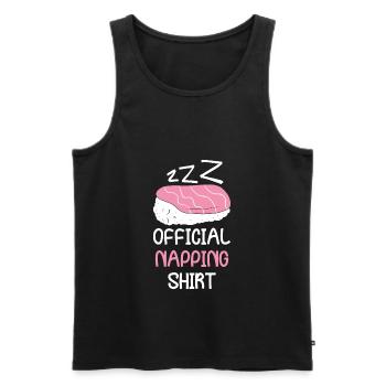 Official Sleeping Animal Napping - Männer Premium Bio Tank Top - Schwarz - Vorne - Michal (187cm)