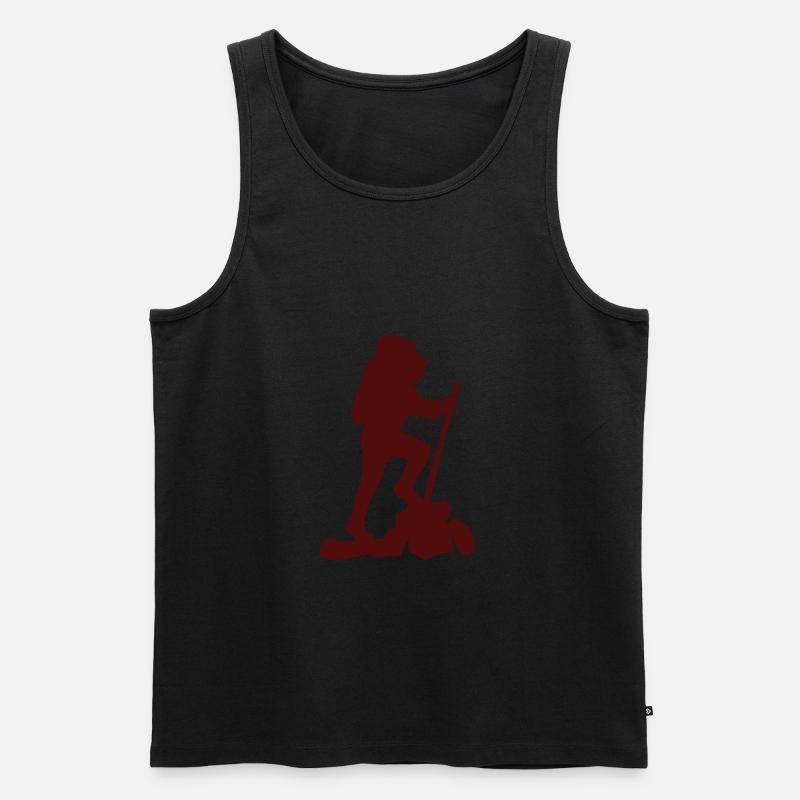 backpack suitcase backpack bag briefcase58 - Men's Premium Organic Tank Top - black