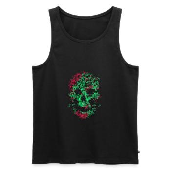 Skull of bones - Men's Premium Organic Tank Top - black - Front - AI Model Male 178 light (178cm)