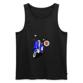 Stile di vita - Débardeur bio Premium Homme - noir - Devant - Michal (187cm)