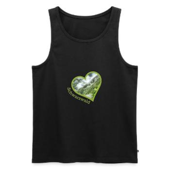 forêt Noire - Débardeur bio Premium Homme - noir - Devant - Michal (187cm)