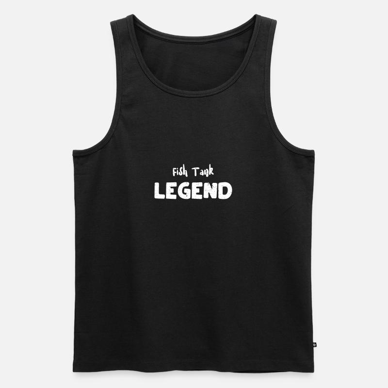 Fish Tank Legend - Fish - Männer Premium Bio Tank Top - Schwarz