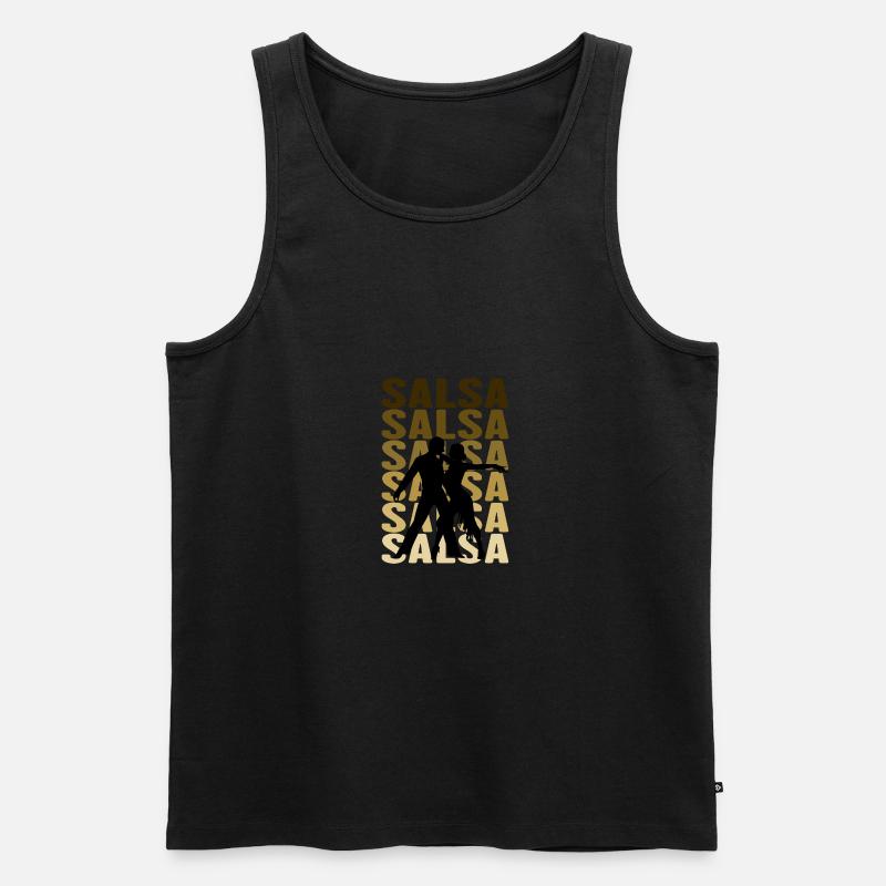 Salsa dance - Männer Premium Bio Tank Top - Schwarz