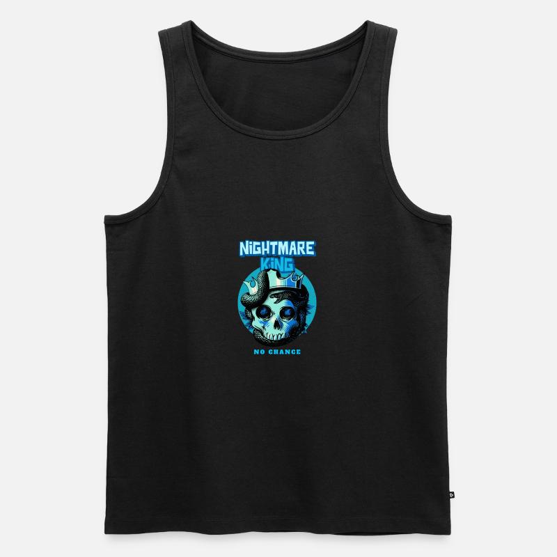 Nightmare King - Männer Premium Bio Tank Top - Schwarz