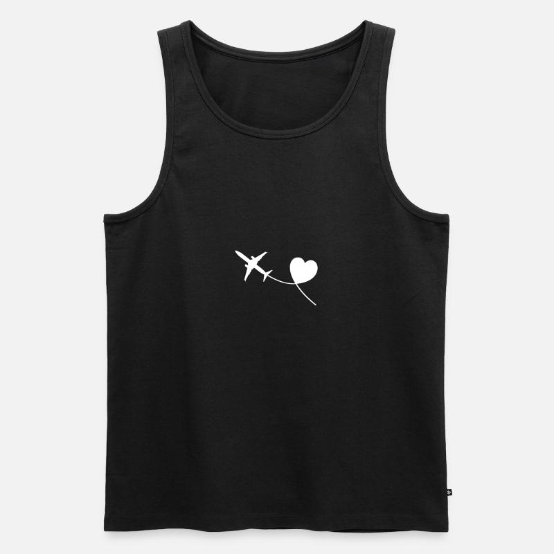Reisen - Männer Premium Bio Tank Top - Schwarz